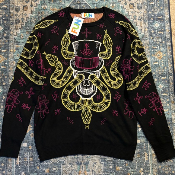 💎RARE💎🆕FUN Novelty Voodoo Sweater Unisex One Size